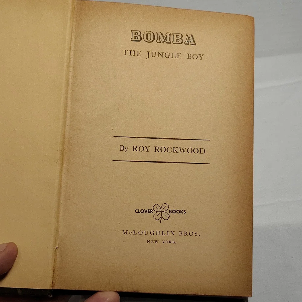 Bomba the Jungle Boy Book‎ Roy Rockwood Clover Books Vintage Adventure